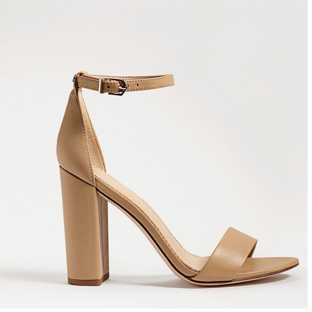 NWT Sam Edelman Yaro Block Heel Classic Nude size 5.5